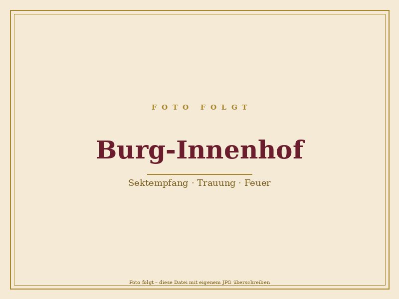 Innenhof der Burgruine Auerbach mit Burgmauern