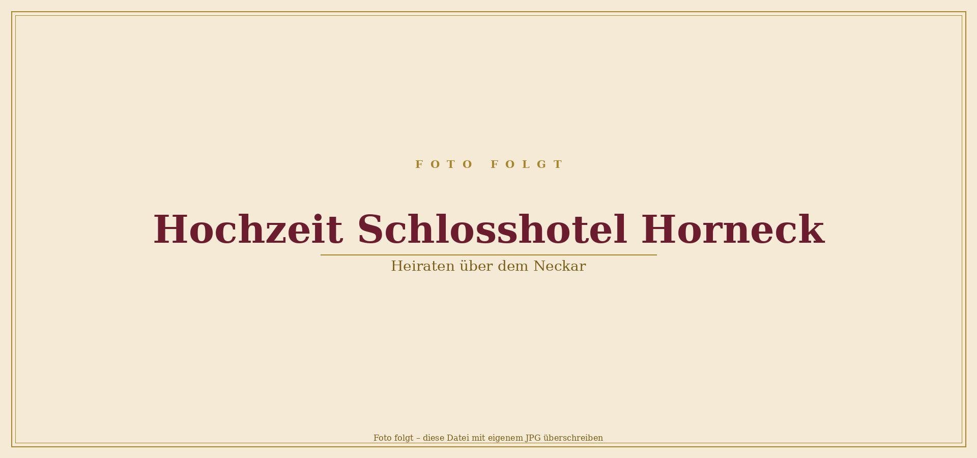 Hochzeit im Schlosshotel Horneck – festlicher Komturssaal in Gundelsheim